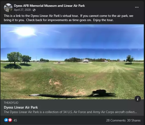 Dyess AFB Memorial Museum and Linear Air Park Facebook